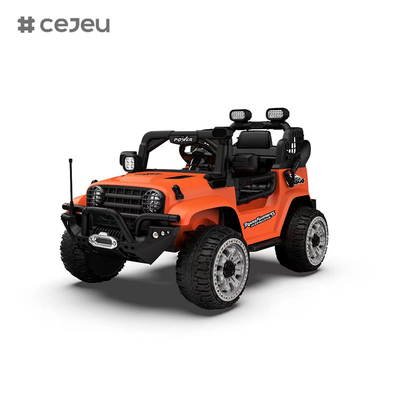 CJ-5399 12V 2-местный ребенок ездит на UTV Car, 4.5AH электромобиль грузовик автомобиль с 2x550W мотором,черный / темно-зеленый / оранжевый