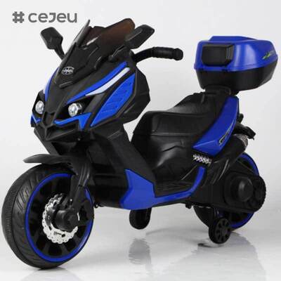 CJ-XL-1988  Унисекс 3-колесный электрический мотоцикл на батарейках, маленькие пластиковые колеса, игрушка для катания для детей 3-8 лет, новейшая модель, популярная