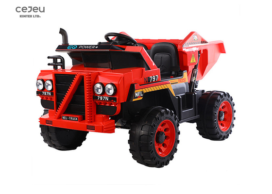 Езда игрушки самосвала управлением 12v приложения на инженерстве ASTM F963 2 Seater красном