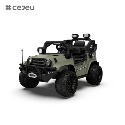 CJ-5399 12V 2-местный ребенок ездит на UTV Car, 4.5AH электромобиль грузовик автомобиль с 2x550W мотором,черный / темно-зеленый / оранжевый