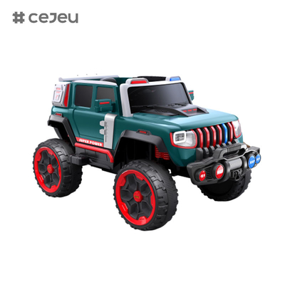 CJ-LC-6169 12V четырехприводный джип с одним кнопкой запуска, Bluetooth, USB - безопасный, прочный и веселый для детей