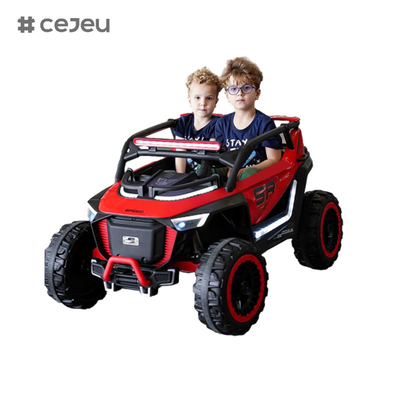 CJ-8809 Сидячая машина для детей ездить на UTV Car, с 12V7AH * 1 4x390 двигатель,2.4G RC, кожаное сиденье, музыка, светодиод, Bluetooth, USB
