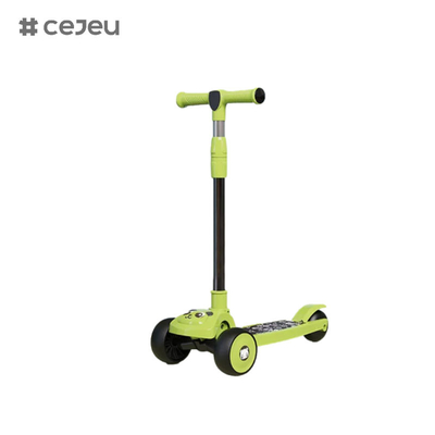 CJ-E300-2, узоры панды, с огнями, музыкой, ручка регулируется 68-85 см, дети разного роста могут играть