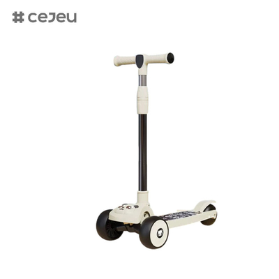 CJ-E300-2, узоры панды, с огнями, музыкой, ручка регулируется 68-85 см, дети разного роста могут играть