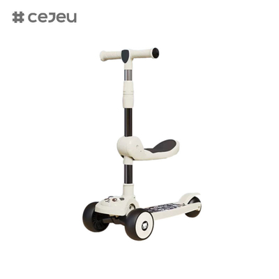 CJ-E300-8, с подушкой сиденья, огнями, музыкой, ручка может регулироваться 68-85 см, дети разного роста могут играть