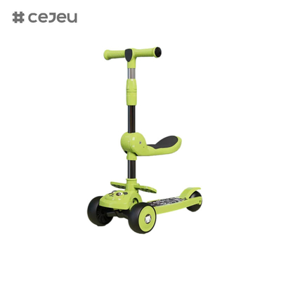 CJ-E300-8, с подушкой сиденья, огнями, музыкой, ручка может регулироваться 68-85 см, дети разного роста могут играть