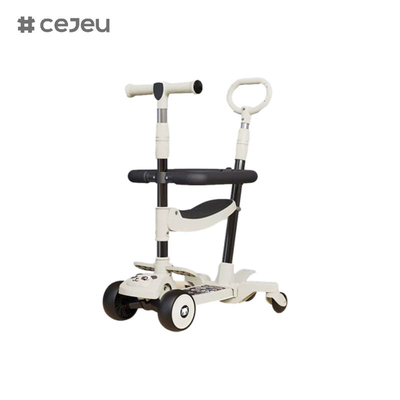 CJ-E300-10, с подушкой сиденья, лампами, музыкой, ручкой, регулируется 68-85 см, позволяет ребенку регулировать рост в любое время