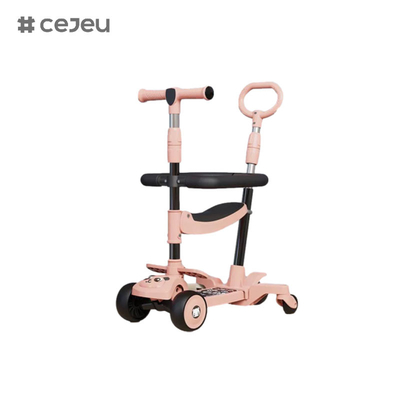 CJ-E300-10, с подушкой сиденья, лампами, музыкой, ручкой, регулируется 68-85 см, позволяет ребенку регулировать рост в любое время