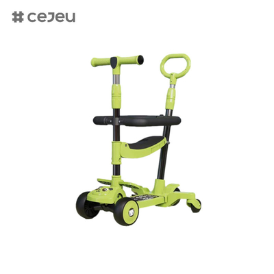 CJ-E300-10, с подушкой сиденья, лампами, музыкой, ручкой, регулируется 68-85 см, позволяет ребенку регулировать рост в любое время