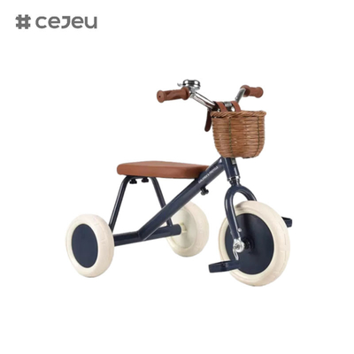 CJ-T-212, трехколесный, тканеная ротанная большая корзина, высокоуглеродистая стальная рама с супер сильной грузоподъемностью