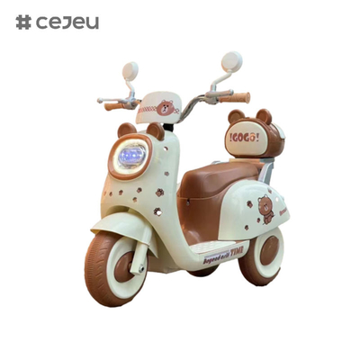 CJ-BBF-318 Электрические мотоциклы, кофе Розовый Белый.6V4*1/380*1/Один клик старт/Музыка/История Раннее детство/LED