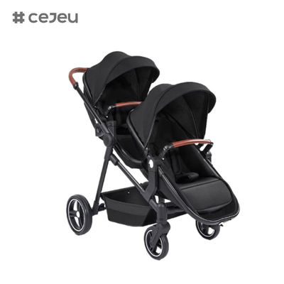 CJ-PSD-S600T Новый дизайн складной съемный двойной детский колясок двойной коляски для детей 0-3 лет