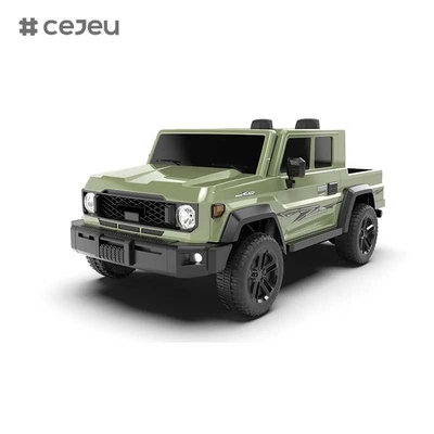 CJ-TTXB-HZBB-985 2025 Новый электрический грузовик 4WD Ребенок ездит на 4x4 колеса 3-8 лет 2 места внедорожный RC с батареей