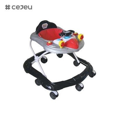 CJ-XTD-105 новые детские ходунки многофункциональные черные дешевые простые детские ходунки с музыкой низкая цена горячая продажа с регулируемой высотой тормоза