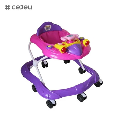CJ-XTD-105 новые детские ходунки многофункциональные черные дешевые простые детские ходунки с музыкой низкая цена горячая продажа с регулируемой высотой тормоза