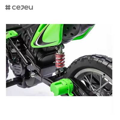 CJ-XB-8015 12V Мотоцикл с электроприводом от аккумулятора для детей в возрасте 3-8 лет с тренировочными колесами, звуковым сигналом и звуком запуска, сертифицирован EN71