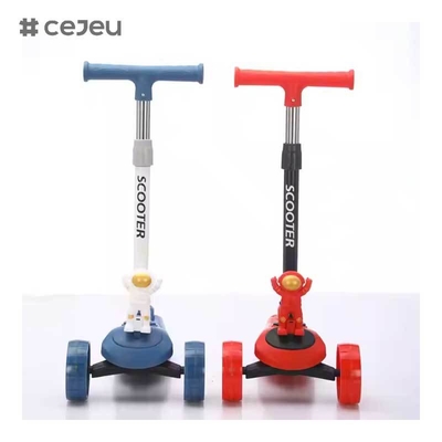 CJ-YLKB-808 2025 Горячая продажа Маленький астронавт Электрический скутер для детей Три PU колеса Свет и музыка Спринг и дешевый танцевальный продукт
