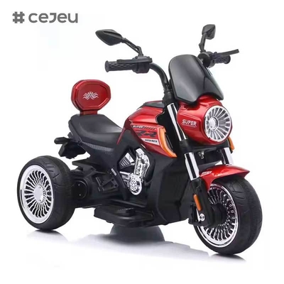 CJ-JM-3189 Горячая продажа Заряжаемая батарея Детский трехколесный электромобиль Электрическая езда на машине Игрушка для детей, вдохновленная мотоциклом