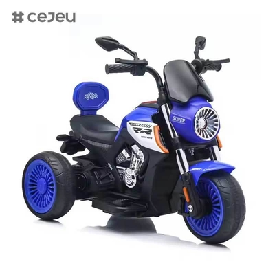 CJ-JM-3189 Горячая продажа Заряжаемая батарея Детский трехколесный электромобиль Электрическая езда на машине Игрушка для детей, вдохновленная мотоциклом