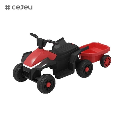 CJ-BEJ-3199 Новый 6-колесный электрический квадроцикл для детей, работающий от аккумулятора, пластиковый автомобиль для катания, внедорожник для пляжа, игрушечная машинка