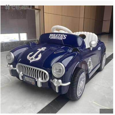 CJ-FB-S9 Antique Style Sports Cars Charging Toy New Design Electric Vehicle Lighting Music Plastic Ride-on Toy for Kids 2-4 Years 12V