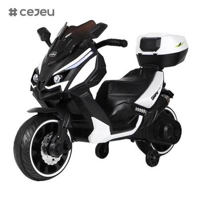 CJ-XL-1988  Унисекс 3-колесный электрический мотоцикл на батарейках, маленькие пластиковые колеса, игрушка для катания для детей 3-8 лет, новейшая модель, популярная