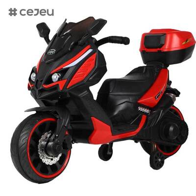 CJ-XL-1988  Унисекс 3-колесный электрический мотоцикл на батарейках, маленькие пластиковые колеса, игрушка для катания для детей 3-8 лет, новейшая модель, популярная