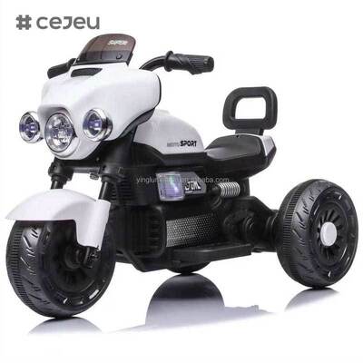 CJ-XGZ606 Прямая продажа с завода Электрический детский мотоцикл Мальчики Маленький модный музыкальный трехколесный велосипед с освещением от 2 до 4 лет 6В